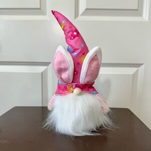 Easter Light Up Pink Gnome Decor
